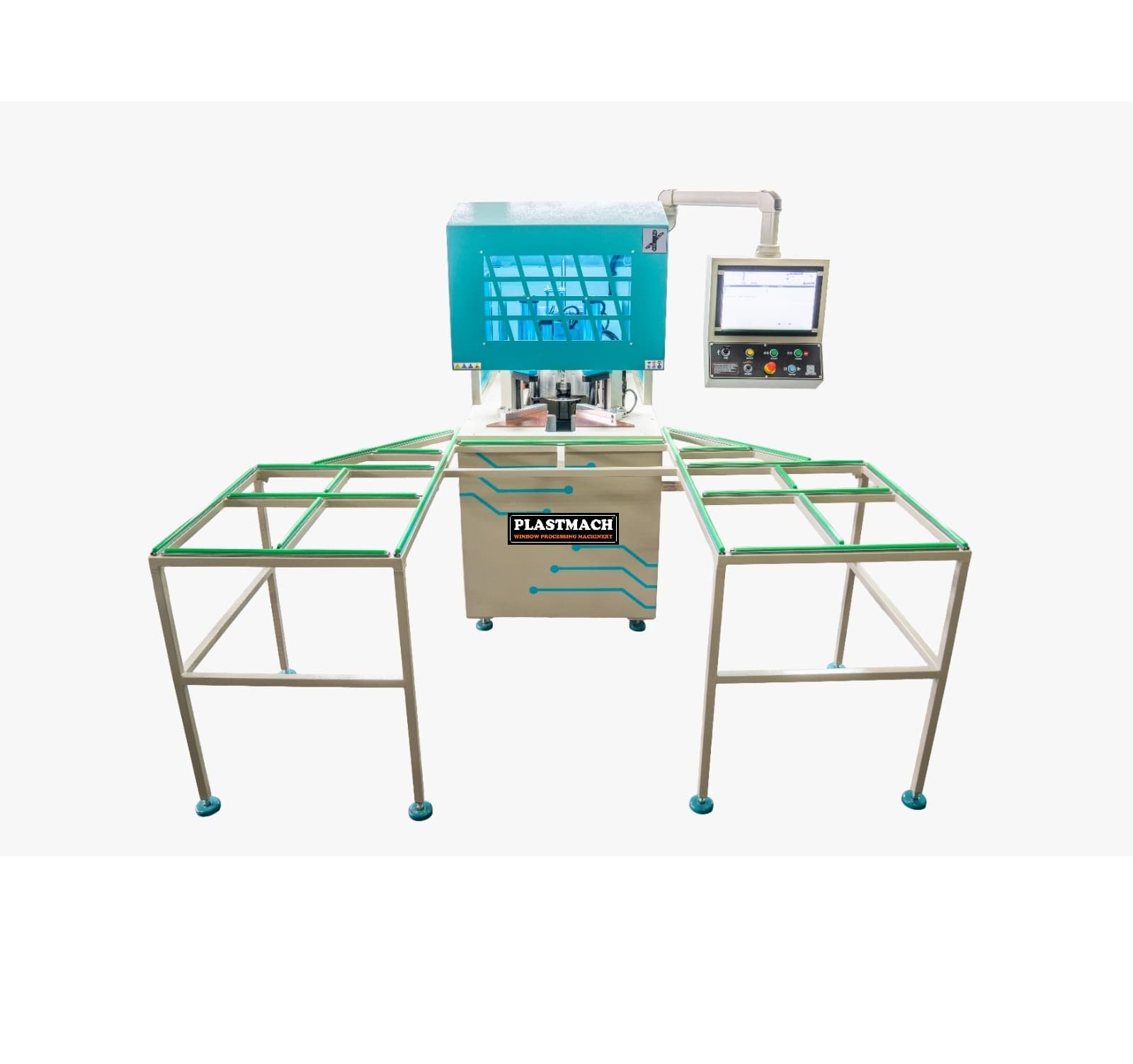 Mașina de Curațat Colturi CNC ptr. Profile PVC (2 axe) - SH6000