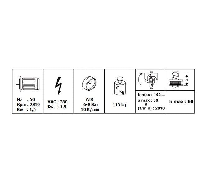 Mașină de Frezat Montant cu sistem MultiFreze - CN211S