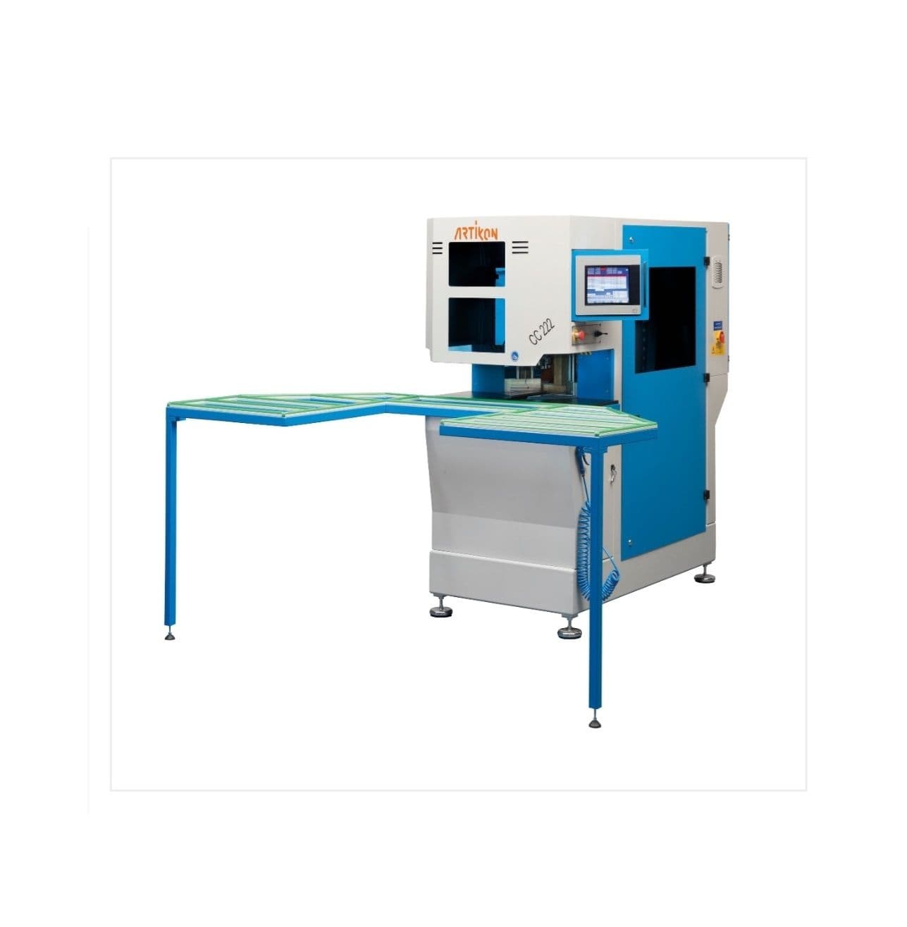 Mașina de Curațat Colturi CNC ptr. Profile PVC (2 axe) - CC222
