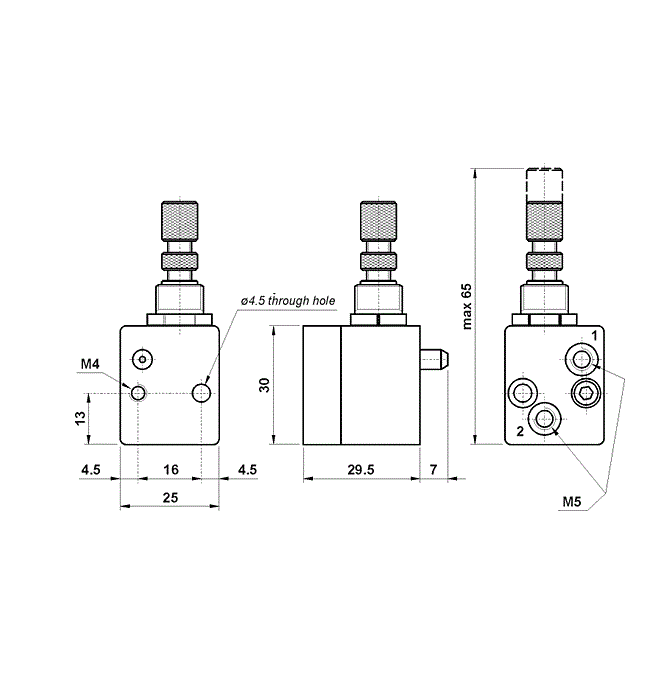 Diuza Pulverizator cu Actionare Pneumatica